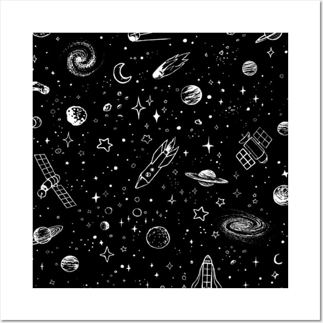 Galaxy design Wall Art by AbromsonStore